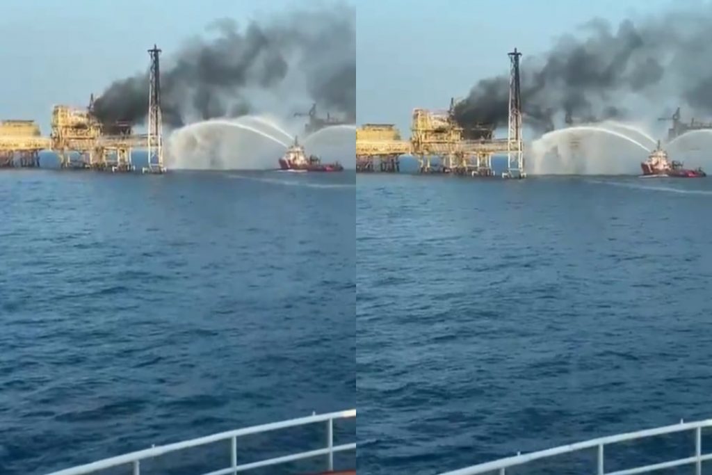 Incendio La Plataforma Marina Akal-B En La Sonda De Campeche: Pemex ...