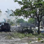 Identifican a tres personas por explosión de coche bomba con drones en Coahuayana