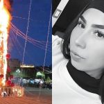 Indignación en Zitácuaro: queman árbol de Navidad tras la muerte de Ángeles Esquivel
