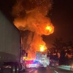 Pipa con gas explota e incendia la México-Querétaro; tráfico afectado