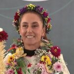 Claudia Sheinbaum recibe bastón de mando único en Guanajuato con bendición a cuatro vientos