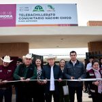 Alfonso Durazo entrega telebachillerato en Nácori Chico e impulsa la educación en Sonora