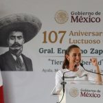 Sheinbaum conmemora a Emiliano Zapata con respaldo de morelenses