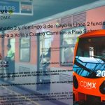 Línea 2 del Metro CDMX operará en dos tramos del 1 al 3 de mayo