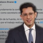 Roberto Velasco agradece a Sheinbaum su respaldo para la SRE