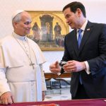 Papa León XIV recibe en el Vaticano a Marco Rubio, secretario de Estado de Estados Unidos