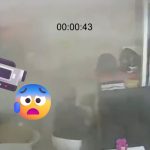 Video muestra colapso de barda en calle Allende del Centro Histórico