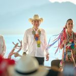 Claudia Sheinbaum y Alfonso Durazo inauguran acueducto para comunidad Seri en Sonora