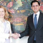 Roberto Velasco recibe a Kaja Kallas en histórica reunión México-Unión Europea