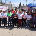 Azucena Cisneros inaugura repavimentación de calles abandonadas en Ecatepec