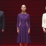 Sheinbaum recibe en Palacio Nacional a Ursula von der Leyen y António Costa en visita oficial