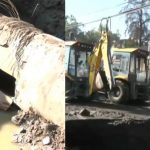 Reparan ruptura que provocó megafuga de agua en Iztapalapa