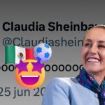 Sheinbaum reacciona a los goles de México ante Chequia en su cumpleaños