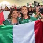 Así celebraron Sheinbaum y Clara Brugada el gol de México ante Sudáfrica