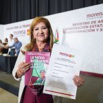 Tere Guerra formaliza su registro en Morena por la gubernatura de Sinaloa