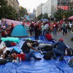 CNTE instala plantón en 20 de Noviembre tras no ingresar al Zócalo